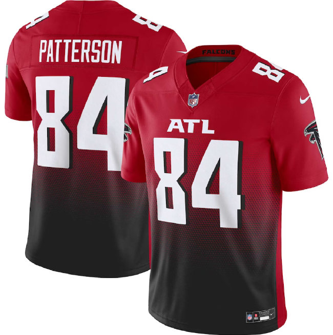 Men's Atlanta Falcons #84 Cordarrelle Patterson Red/Black 2023 F.U.S.E. Vapor Untouchable Limited Football Stitched Jersey